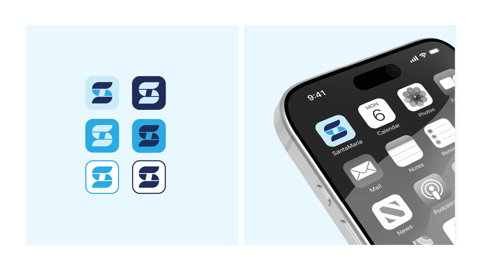 Favicon und Website-Header von Santamaria Zahntechnik