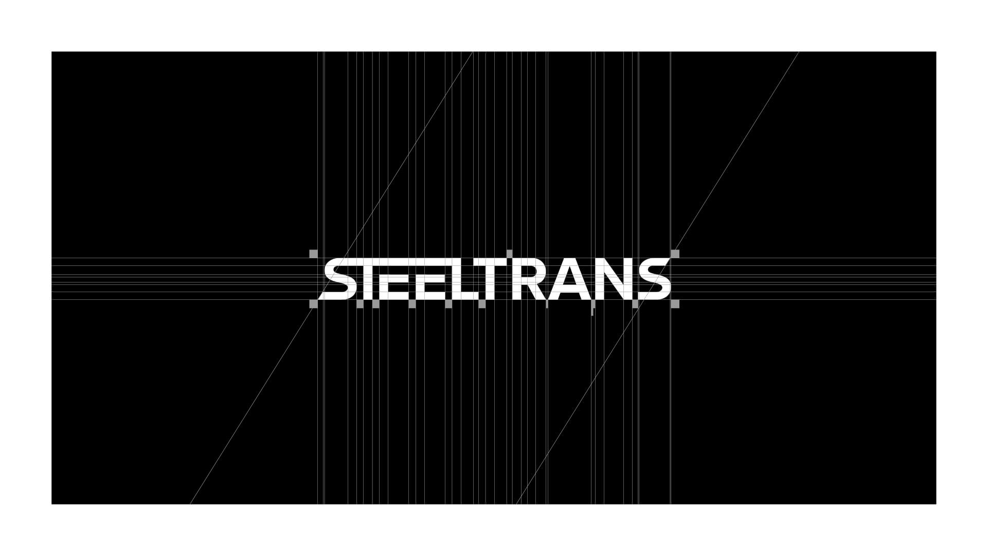 Konstruktion des Logos von Steeltrans