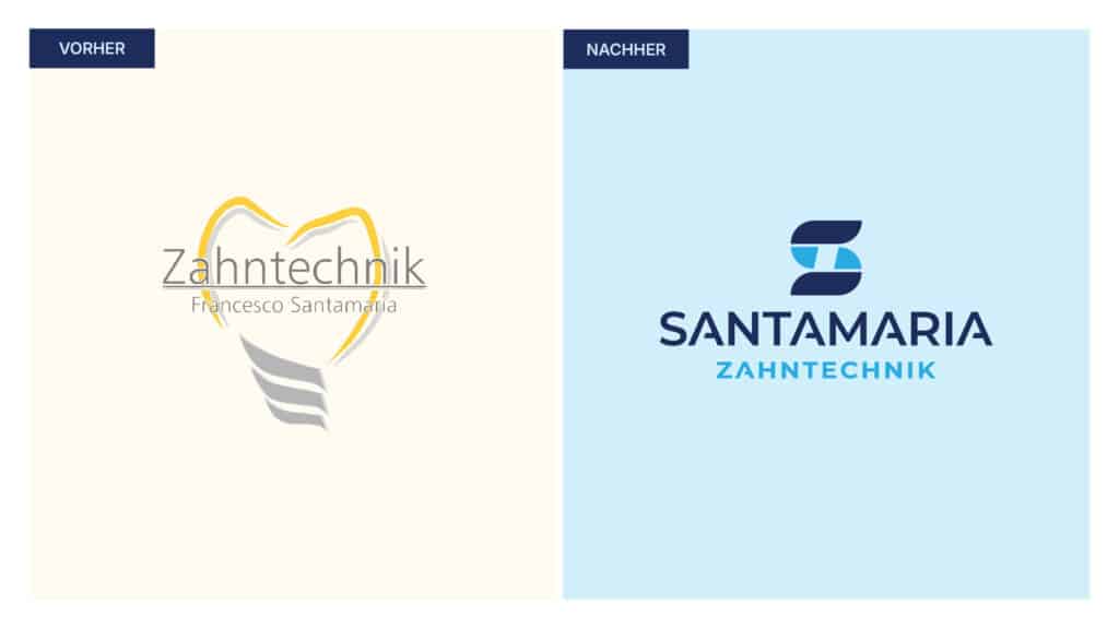 Titelbild des Corporate-Branding-Projekts für Santamaria Zahntechnik