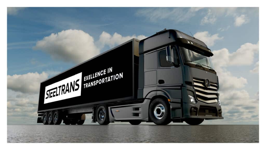 Titelbild des Corporate-Branding-Projekts für STEELTRANS